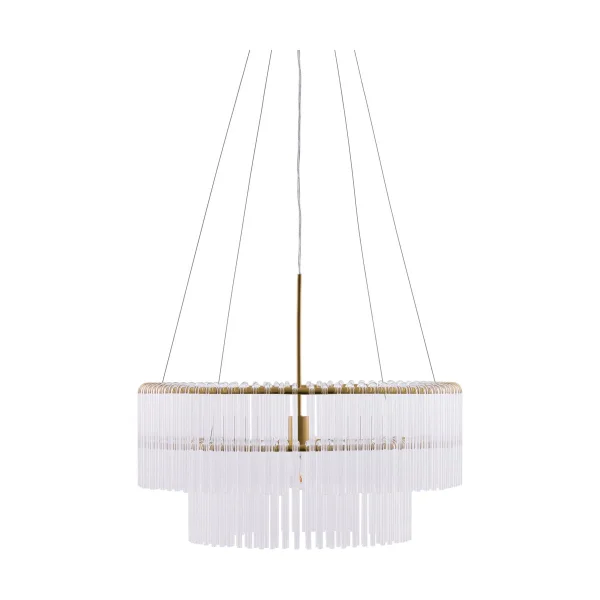 Globen Lighting Hook 60 pendant Clear-brushed brass