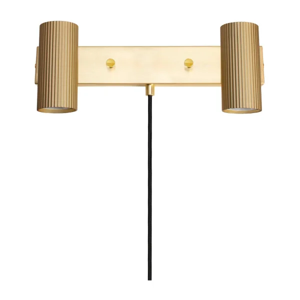 Globen Lighting Hubble 2 wall lamp Brushed brass