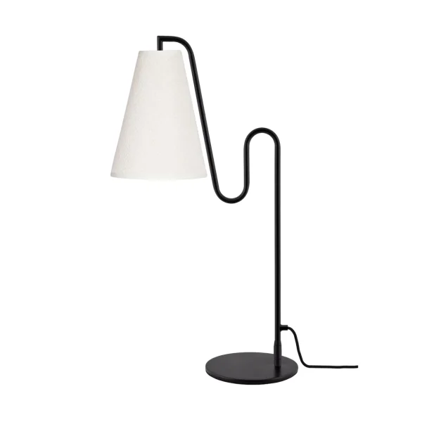 Globen Lighting Lou table lamp White bouclé-black