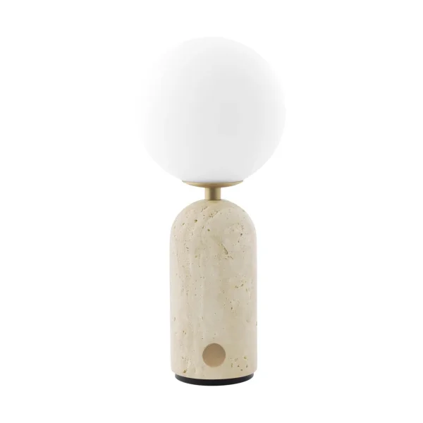 Globen Lighting Torrano portable table lamp Beige travertine