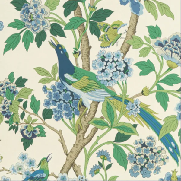 GP & J Baker | Hydrangea Bird | Emerald/Blue
