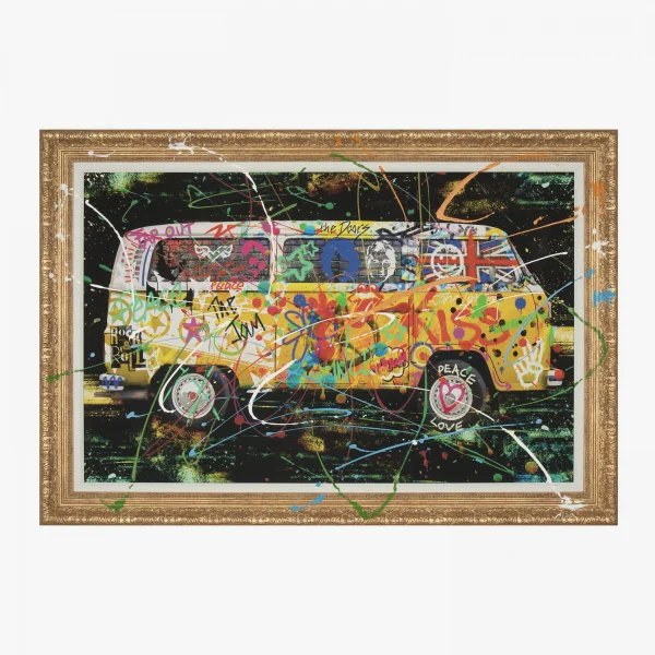 Graffiti Camper Framed Wall Art