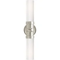 Graydon Double Wall Light Nickel, Light, Polished Nickel - Andrew Martin