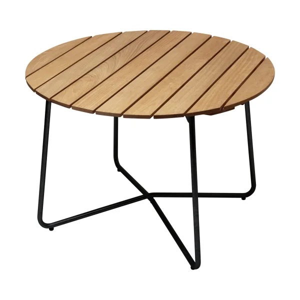 Grythyttan Stålmöbler 9A dining table Oiled oak-black, Ø100 cm