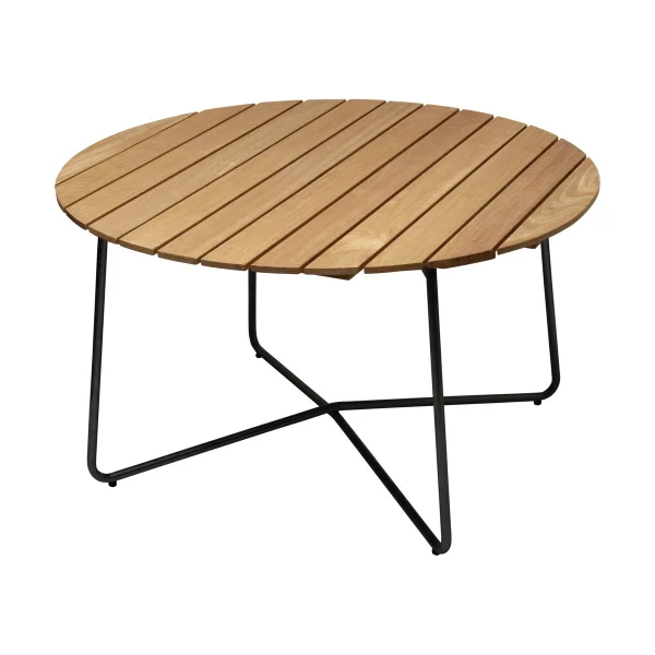 Grythyttan Stålmöbler 9A dining table Oiled oak-black, Ø120 cm
