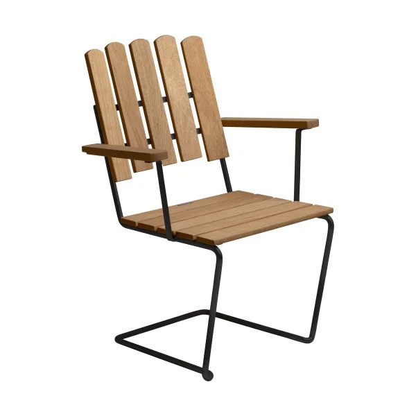 Grythyttan Stålmöbler A2 armchair Oiled oak-black
