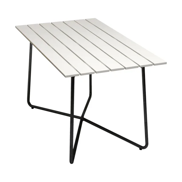 Grythyttan Stålmöbler B25A table White lacquered oak-black