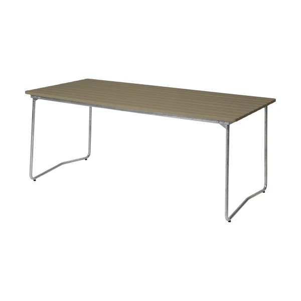 Grythyttan Stålmöbler B31 170 dining table Light green oak-hot galvanized