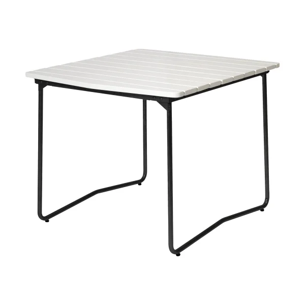Grythyttan Stålmöbler B31 84 dining table White lacquered oak-black