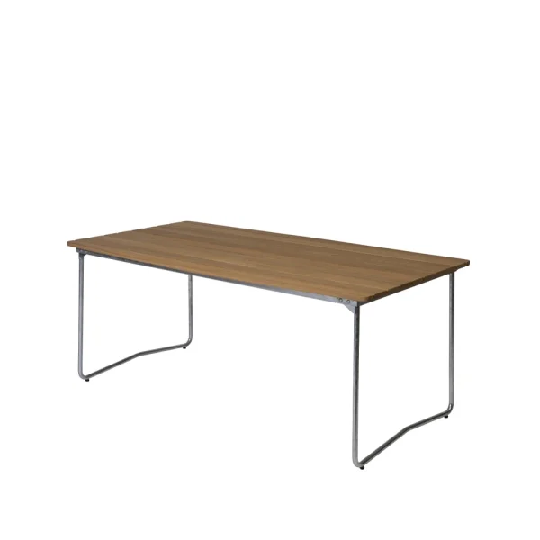 Grythyttan Stålmöbler B31 dining table Oak oil-hot-dip galvanized stand