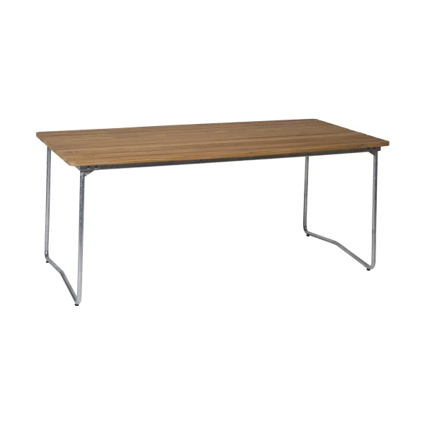 Grythyttan Stålmöbler B31 dining table Teak-hot-dip galvanized stand