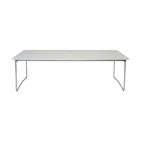 Grythyttan Stålmöbler B31 dining table White lacquered oak-galvanized legs