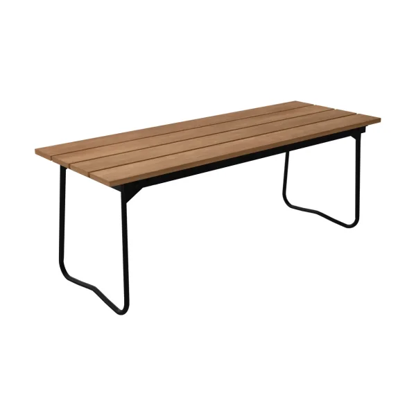 Grythyttan Stålmöbler Bänk 8 bench Teak-black steel frame
