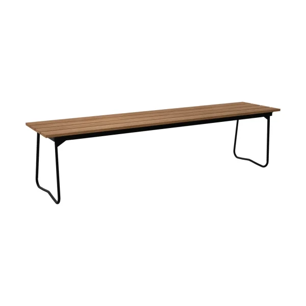 Grythyttan Stålmöbler Bänk 9 bench Teak-black steel frame
