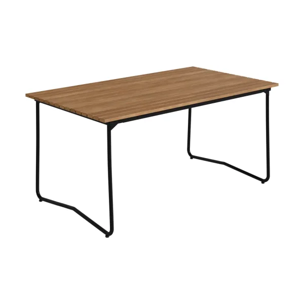 Grythyttan Stålmöbler Bovik table Teak-black steel frame, 150x92 cm