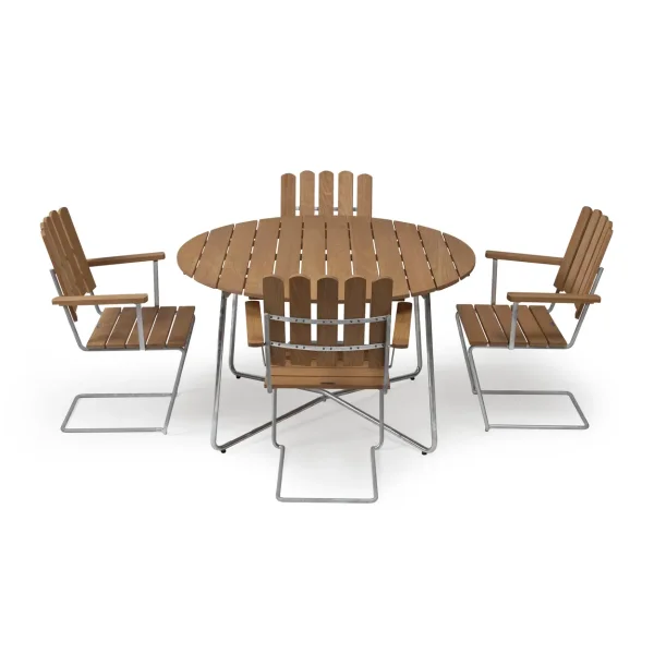 Grythyttan Stålmöbler Grythyttan dining set ø120 cm - teak Grythyttan dining set ø120 cm - teak