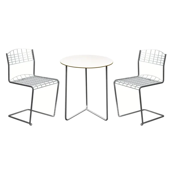 Grythyttan Stålmöbler High Tech dining set - Ø60 cm High Tech dining set - Ø60 cm