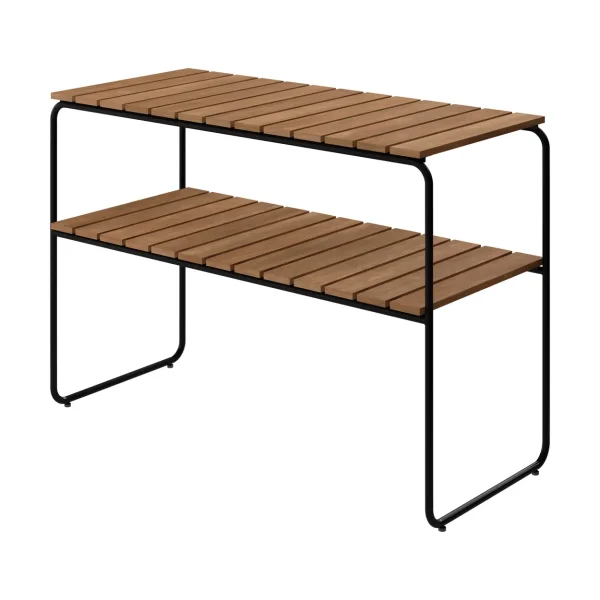 Grythyttan Stålmöbler L105 console table Teak-black steel frame