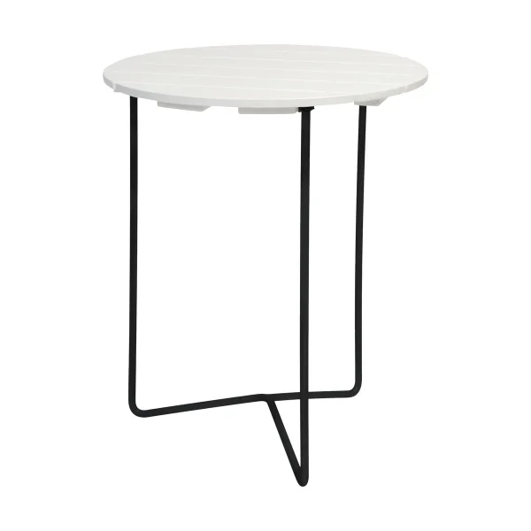 Grythyttan Stålmöbler Table 6B table Ø60 cm White oiled oak-black