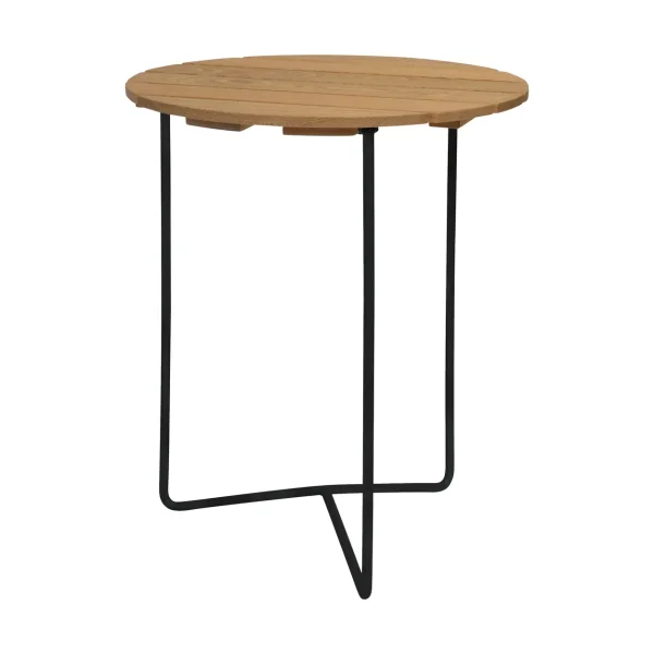 Grythyttan Stålmöbler Table 6B table Oiled oak-black, Ø60 cm