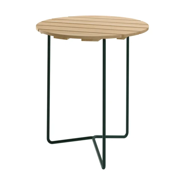 Grythyttan Stålmöbler Table 6B table Oiled pine-green steel frame