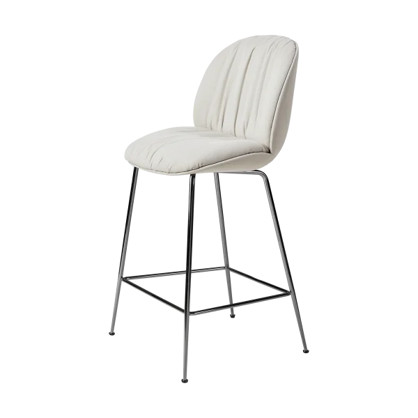 GUBI Beetle Soft bar stool 65 cm fully upholstered Sunday Dedar 112-antik brass