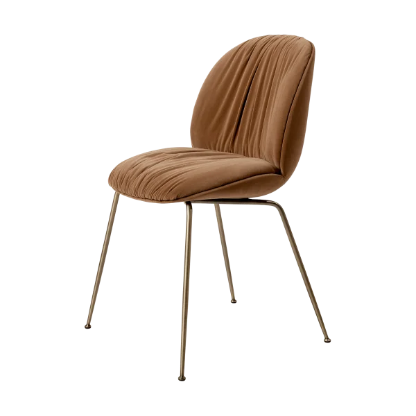 GUBI Beetle Soft chair fully upholstered Sunday Dedar 112-antique brass