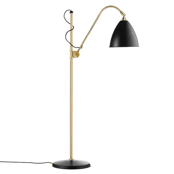 GUBI Bestlite BL3M floor lamp charcoal black-brass