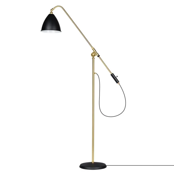 GUBI Bestlite BL4 floor lamp charcoal black-brass