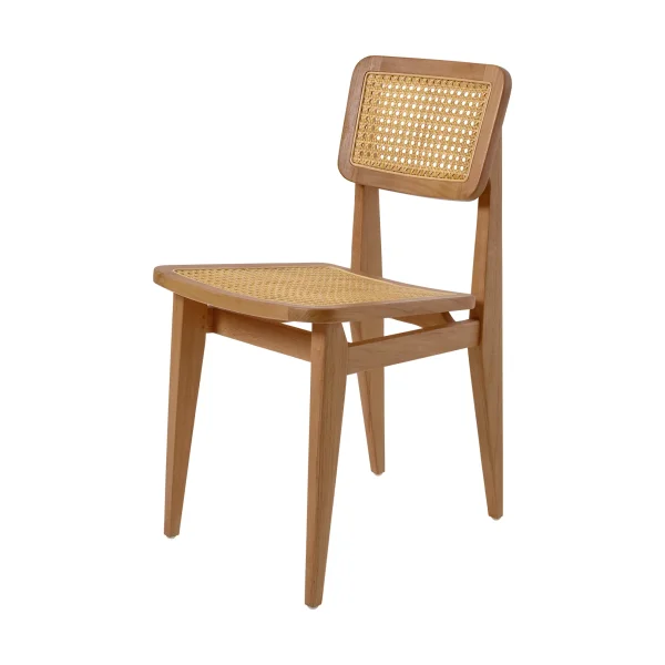 GUBI C-chair Outdoor chair All french cane-natural teak