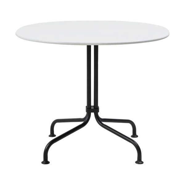 GUBI Carmel Bistro lounge table 75x75 cm Clam white-black semi matt