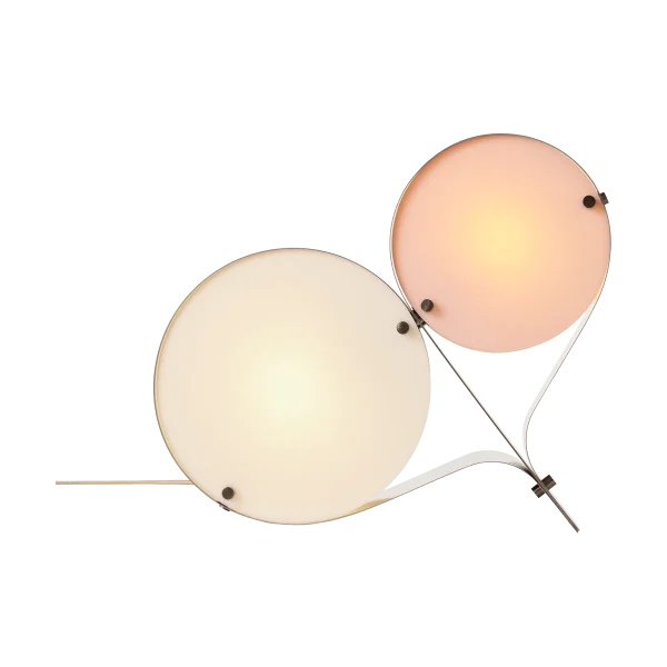 GUBI Couple table lamp Ivory & blush