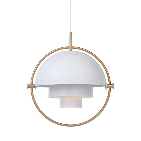 GUBI Multi-Lite ceiling lamp brass-white