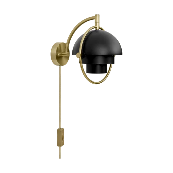 GUBI Multi-Lite wall lamp Black-brass