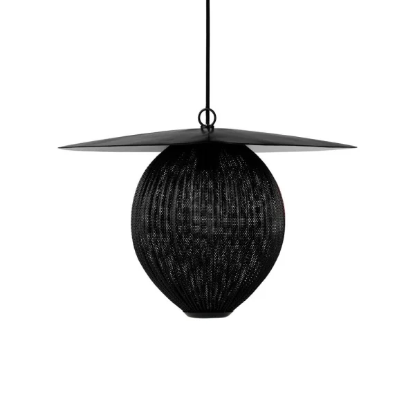 GUBI Satellite ceiling lamp medium midnight black