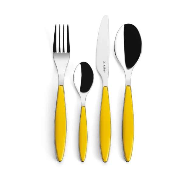 Guzzini Feeling cutlery set Amber, 24 pieces