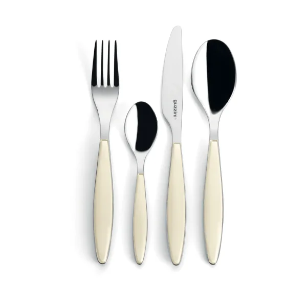 Guzzini Feeling cutlery set Cream, 24 pieces