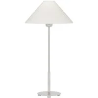 Hackney Table Lamp Nickel, Light, Polished Nickel - Andrew Martin