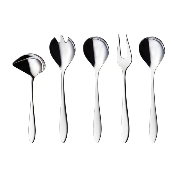Hardanger Bestikk Fjord serving set 5 pieces Stainless steel