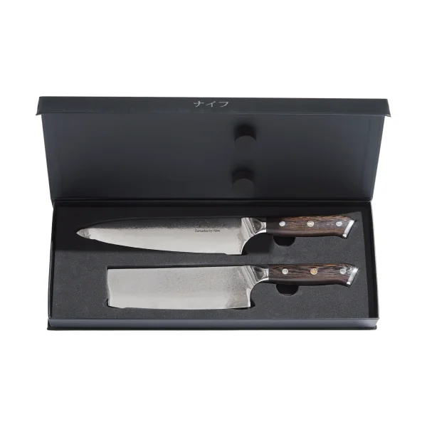Hâws Damascus By Hâws chef & vegetable knife set 2 pieces Wenge