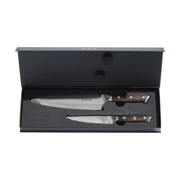 Hâws Damascus By Hâws chef's & all-purpose knife set 2 pieces Wenge