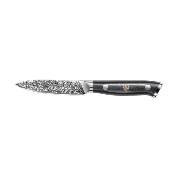 Hâws Damascus By Hâws herb knife 20 cm Black-stainless steel