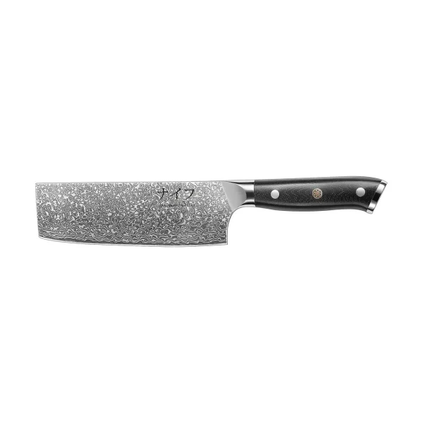 Hâws Damascus By Hâws vegetable knife 30 cm Black-stainless steel