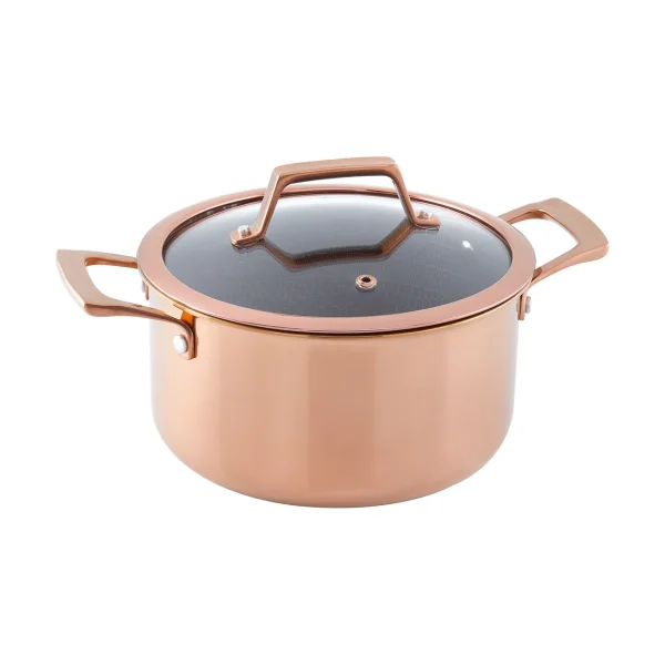 Hâws Hâws Santo casserole with lid hybrid coating 3.4 L Rose Gold
