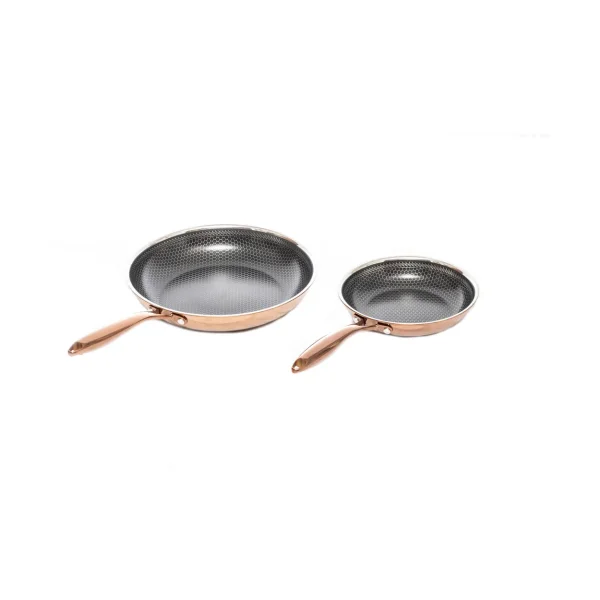 Hâws Hâws Santo frying pan set hybrid coating 2-piece Rose Gold