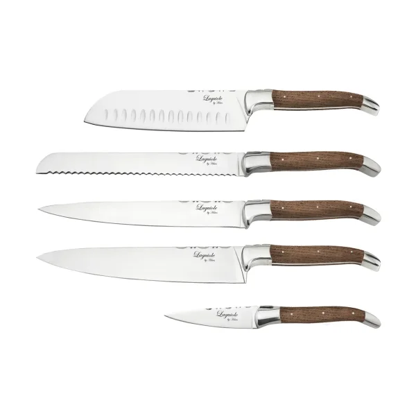 Hâws Laguiole By Hâws 5-piece kitchen knife set Oak