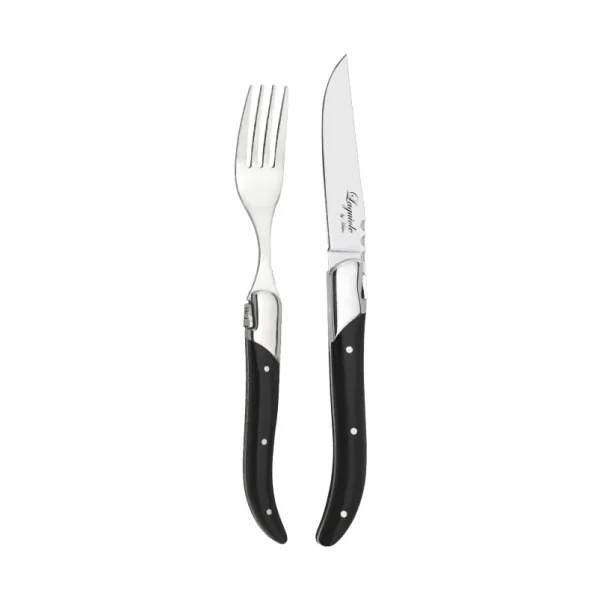Hâws Laguiole By Hâws grill cutlery 12-piece Black Wood