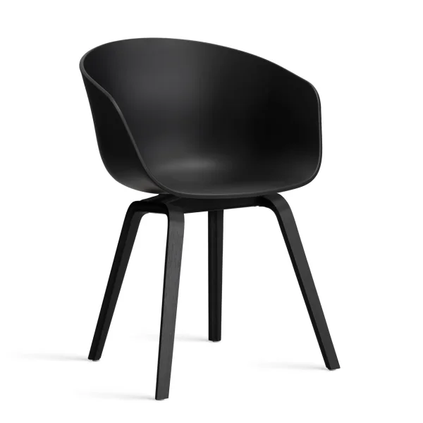 HAY About a Chair 22 2.0 chair Black-black oak frame
