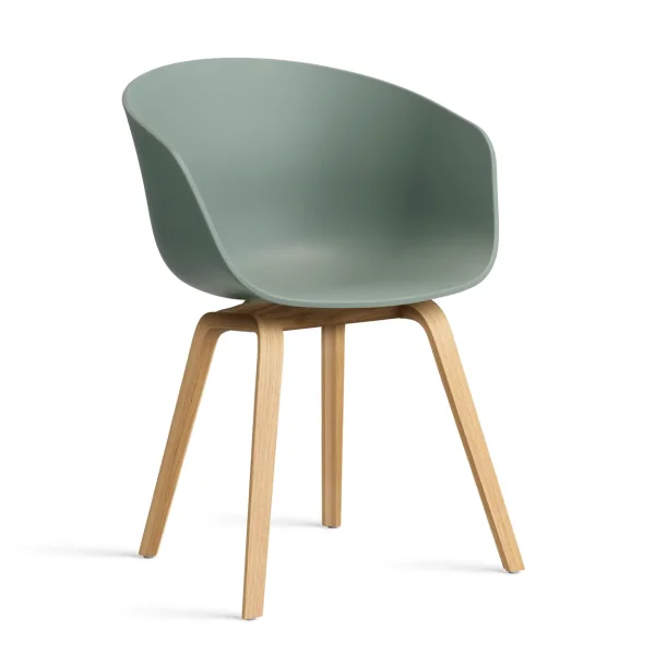 HAY About a Chair 22 2.0 chair Fall green-lacquered oak frame