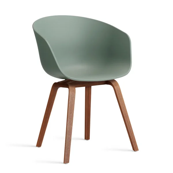 HAY About a Chair 22 2.0 chair Fall green-lacquered walnut frame